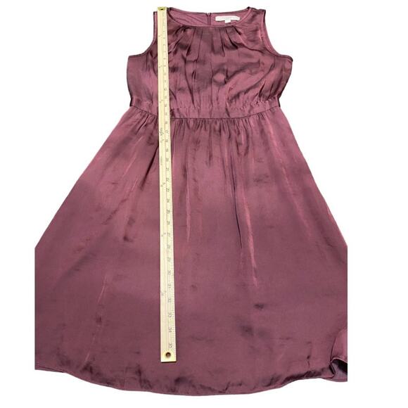 LOFT satin looking polyester dress gorgeous color party dress - women's 4 - Picture 6 of 8